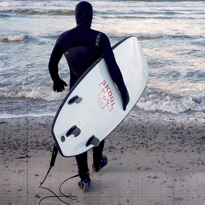 softdogsurf skooldog 8'0 surfboard beginner soft top foamboard design