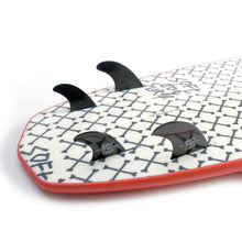 Laad afbeelding in Galerijviewer, 5&#39;8 greyhound soft top surfboard futures quad fins setup